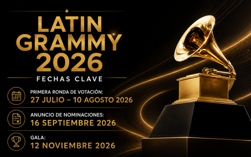 Latin GRAMMY 2026: brani di musica latina candidati alla candidatura.